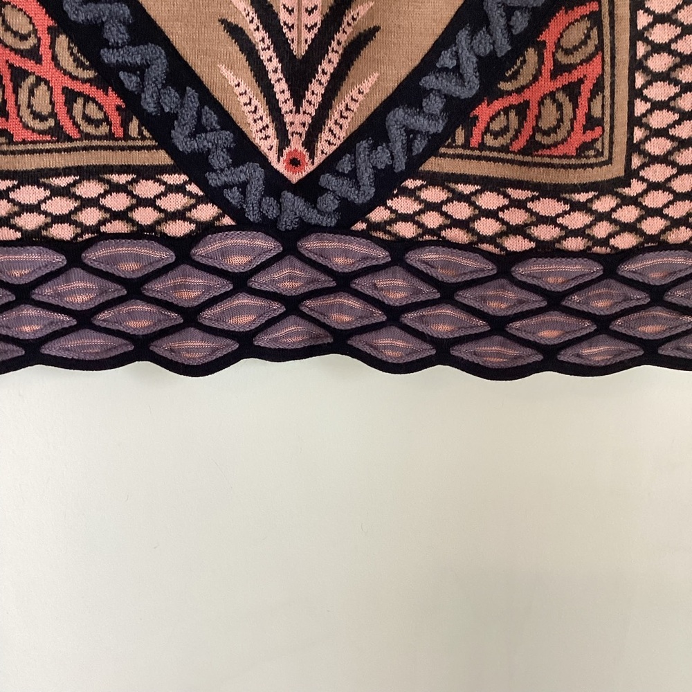 M Missoni Skirt Womens 4 3D Knit Alpaca Blend Iconic Pattern Italy Gossip Girl - Picture 3 of 13